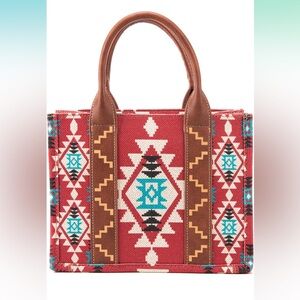 Wrangler Aztec Tote Bag for Women Boho Shoulder Purses and Handbags